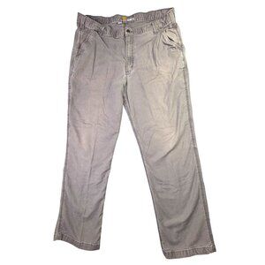 Carhartt Pants Mens 40x32 Actual 29 Gray Relaxed Stretch Work Carpenter Utility